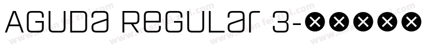 Aguda Regular 3字体转换